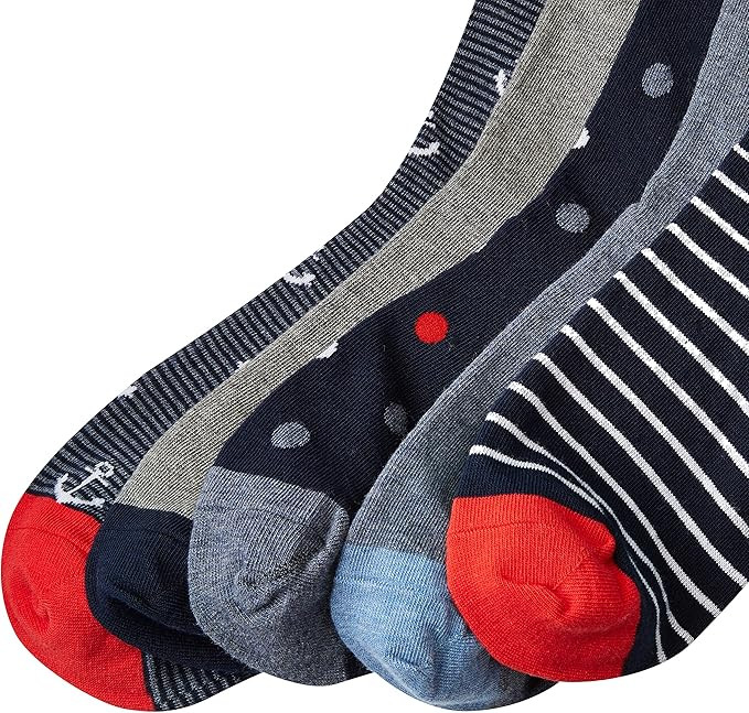 Amazon Essentials Men's Patterned Socks, 5 Pairs | Amazon (US)