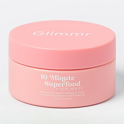 Glimmr 10-Minute Hair Mask for Damaged Hair – Deep Conditioner with Bonding Protein, Castor Oil & Superfood Extracts – Restores Shine, Reduces Breakage, Softens, Strengthens & Adds Fullness | Amazon (US)