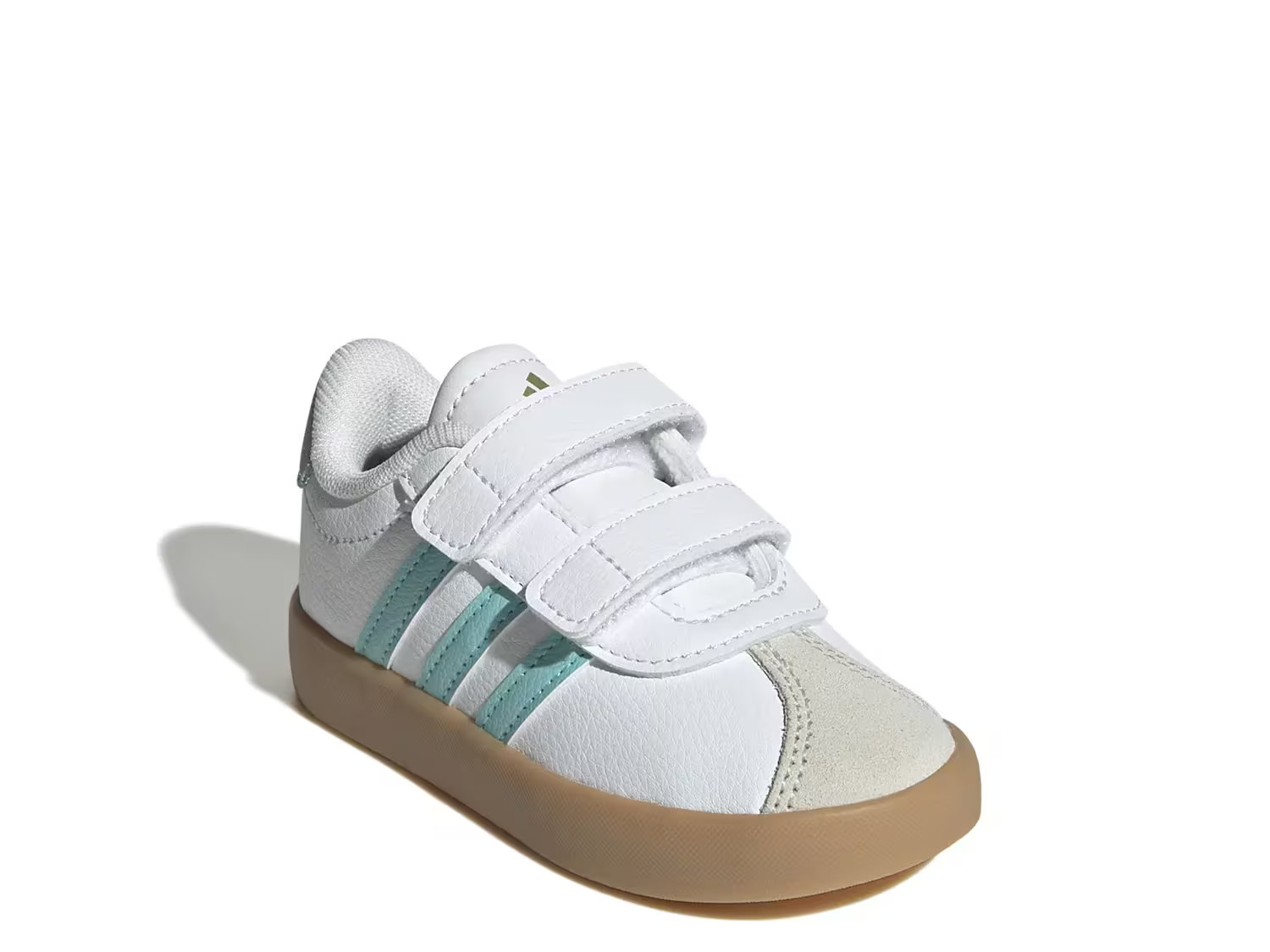 adidas VL Court 3.0 Sneaker Kids' | Girl's | White/Blue | Size 10 Toddler | Sneakers | DSW