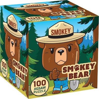 MasterPieces 100 Piece Jigsaw Puzzle - Smokey Bear - 10"x10" | Target