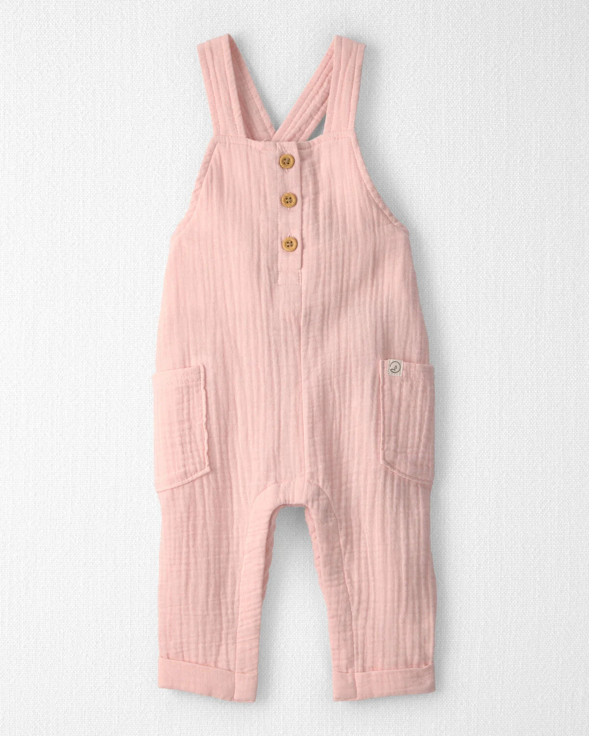 Baby Girl Organic Cotton Gauze Overalls | Carter's Inc
