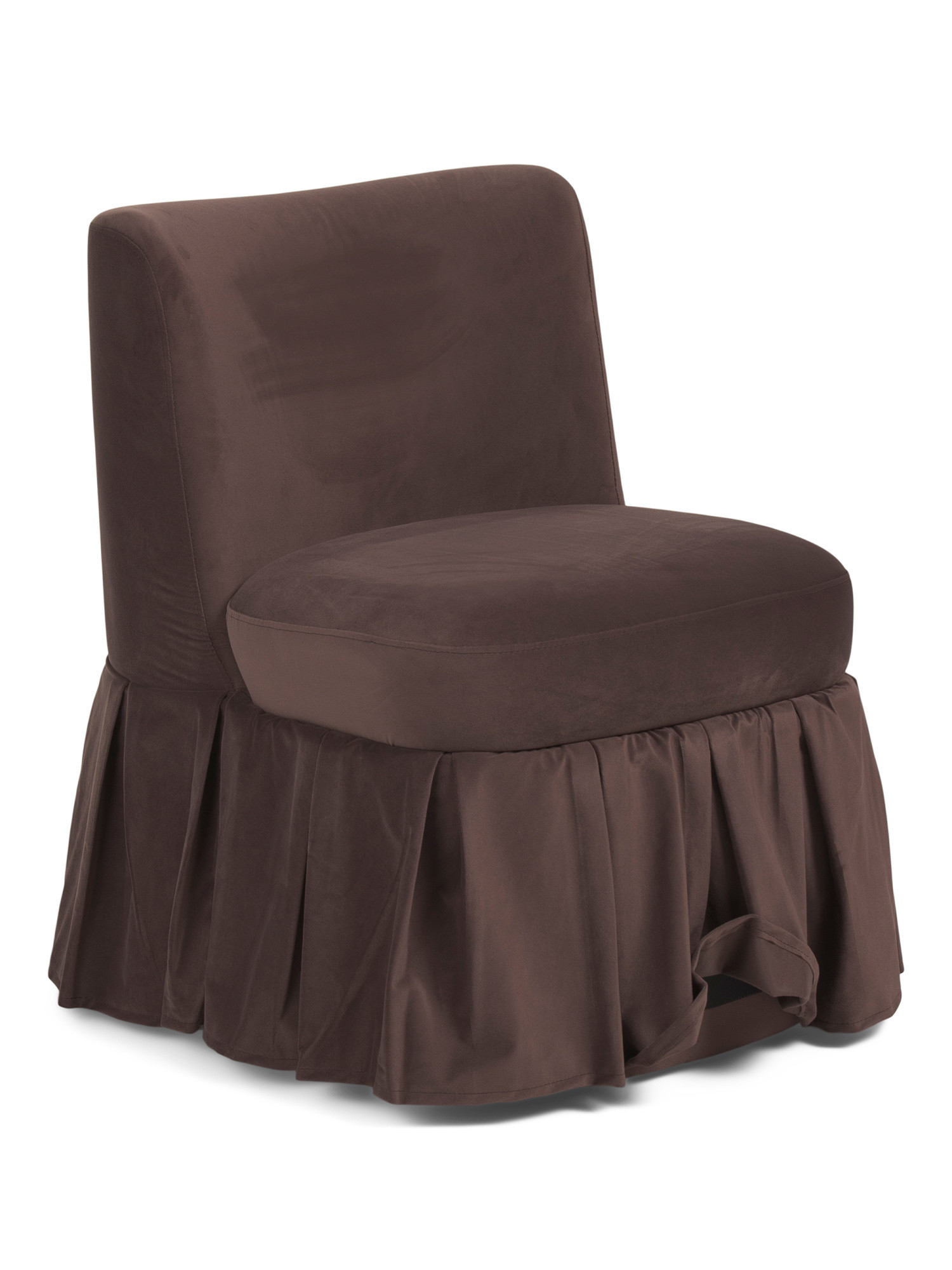 22.5x29 Velvet Poppi Pleated Skirt Accent Chair | TJ Maxx