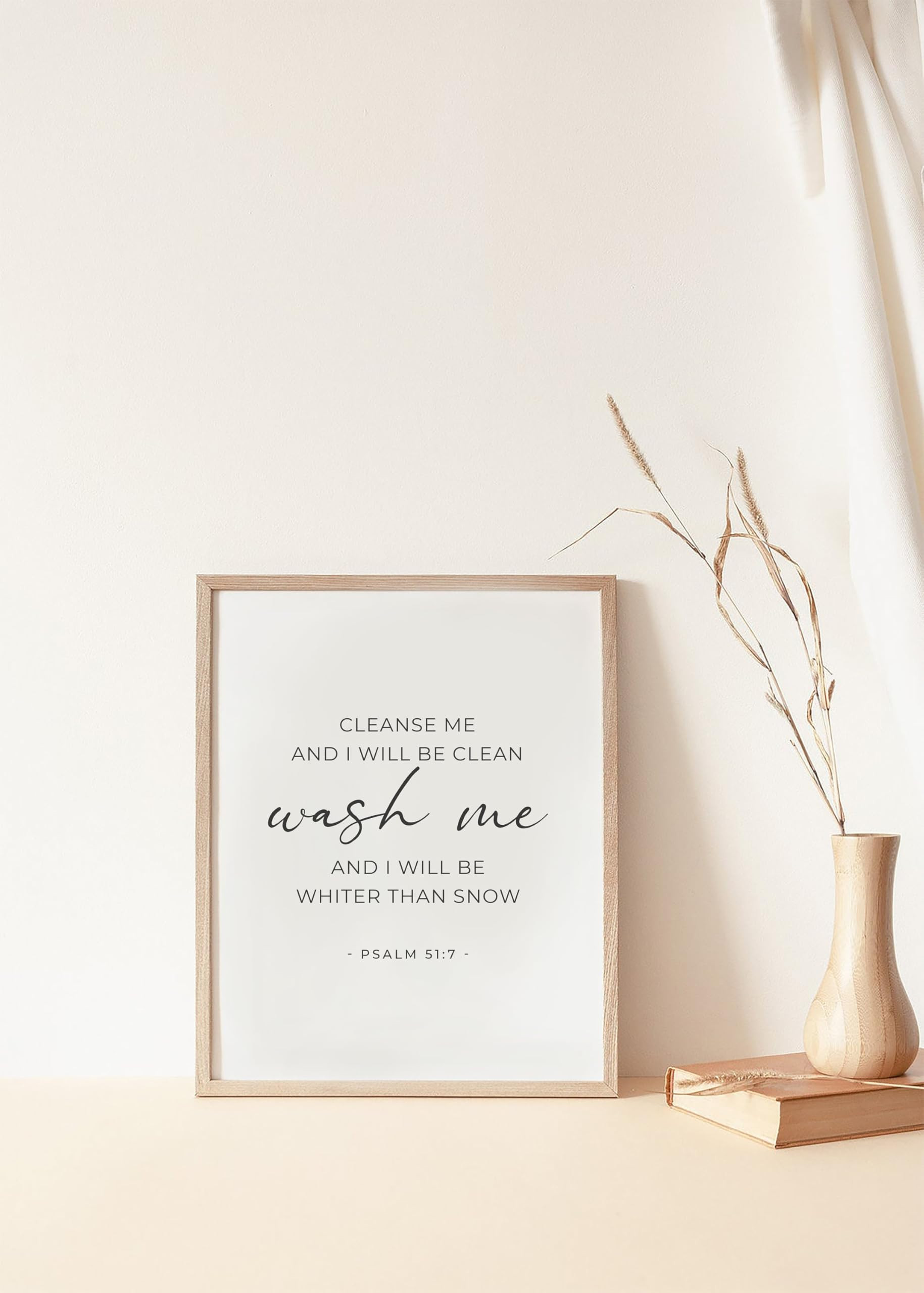 Laundry Print : Bible Verse Print : Laundry Room Decor Scripture Christian Wall Art Wall Art Psal... | Amazon (US)