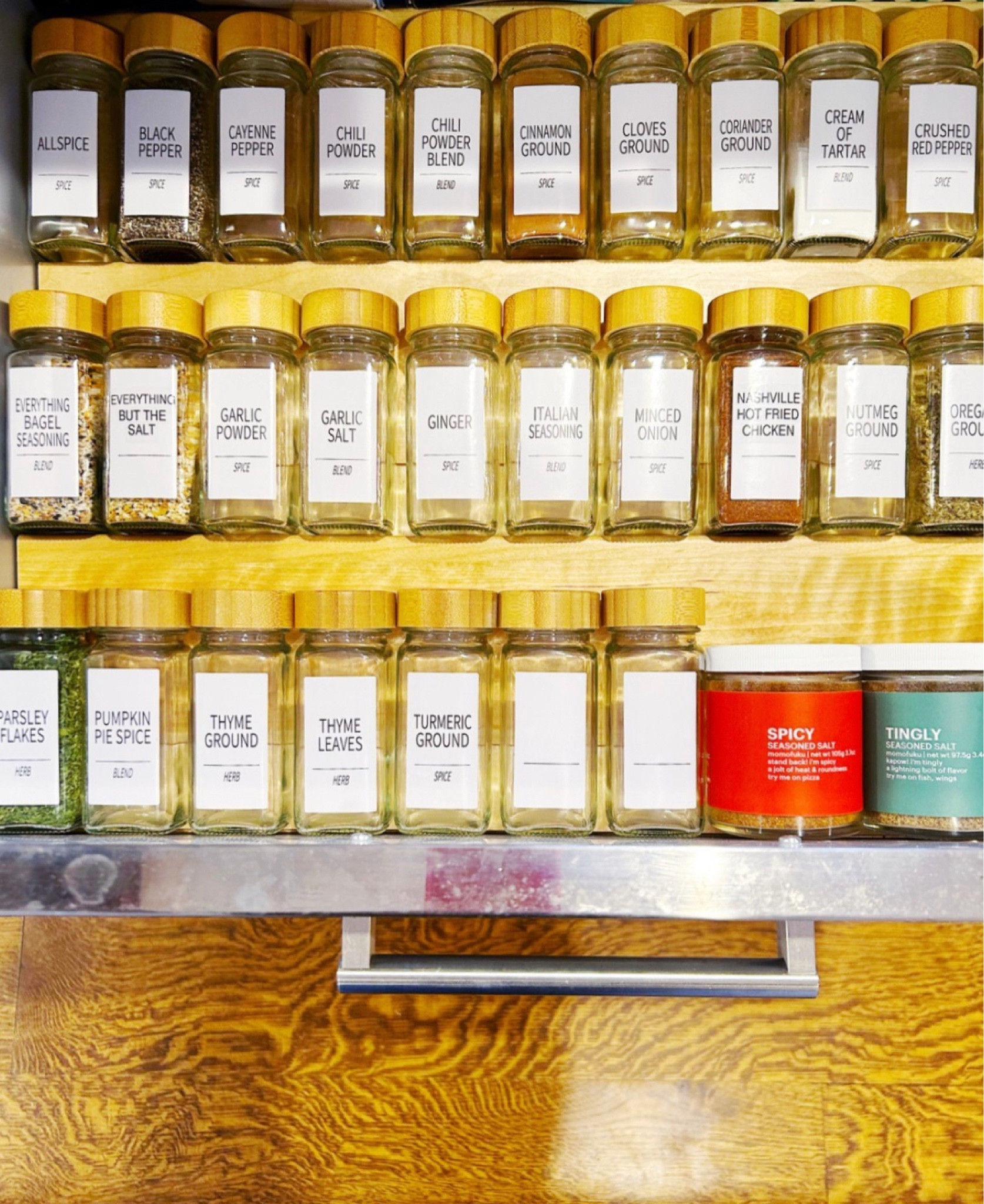 Do you decant and organize your spices? It’s a great way to find your spices easily and it’s visually pleasing! Win win! 

#LTKfamily #LTKhome