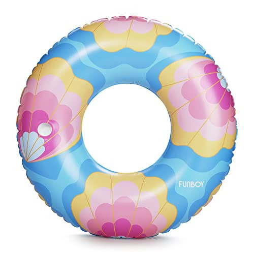 FUNBOY Giant Inflatable Mermaid Shells Tube Float, Donut Style Pool Float, Luxury Raft for Summer Pool Parties and Entertainment Large (Pack of 6) | Amazon (US)