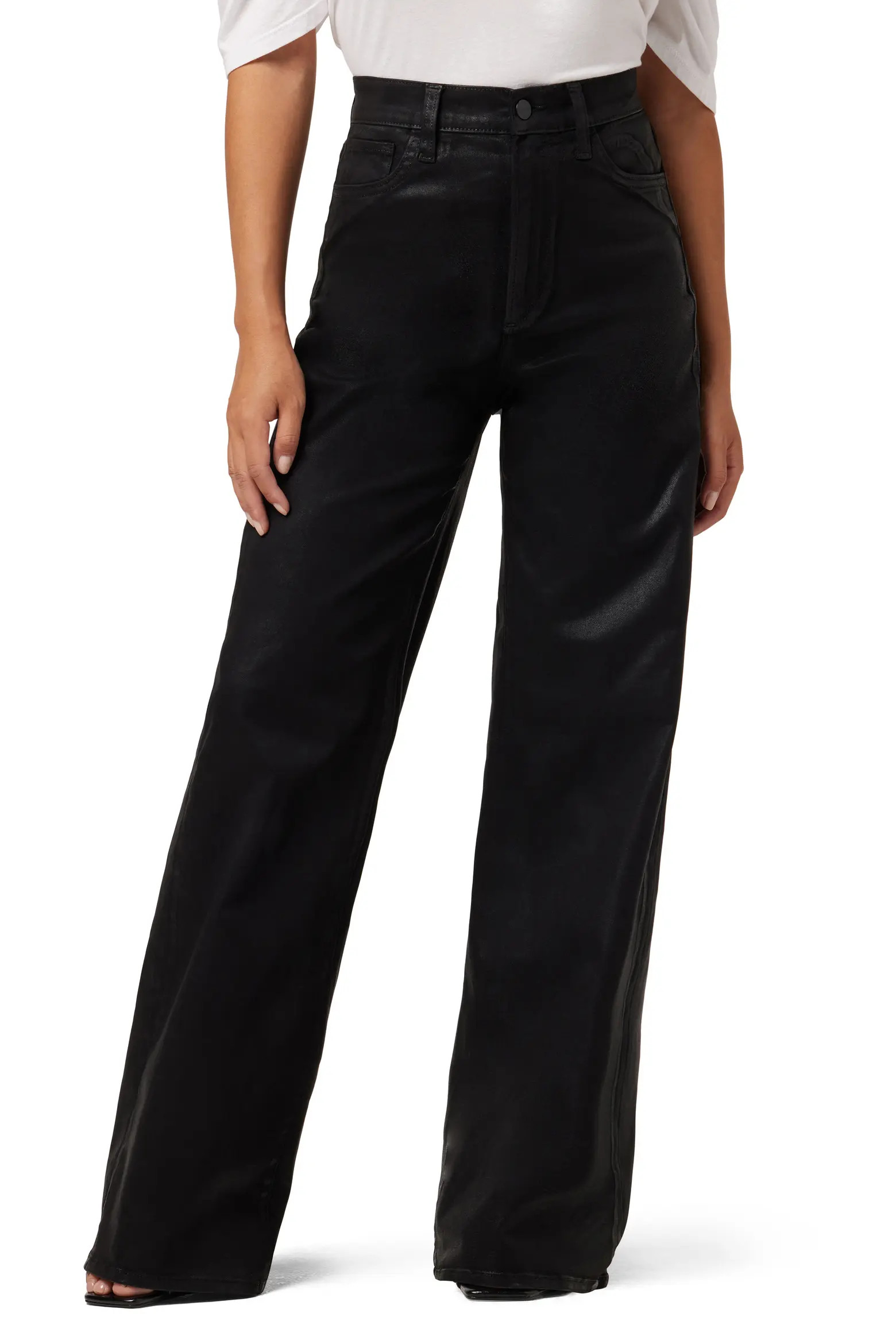 The Mia Coated High Waist Wide Leg Jeans (Women) | Nordstrom | Nordstrom