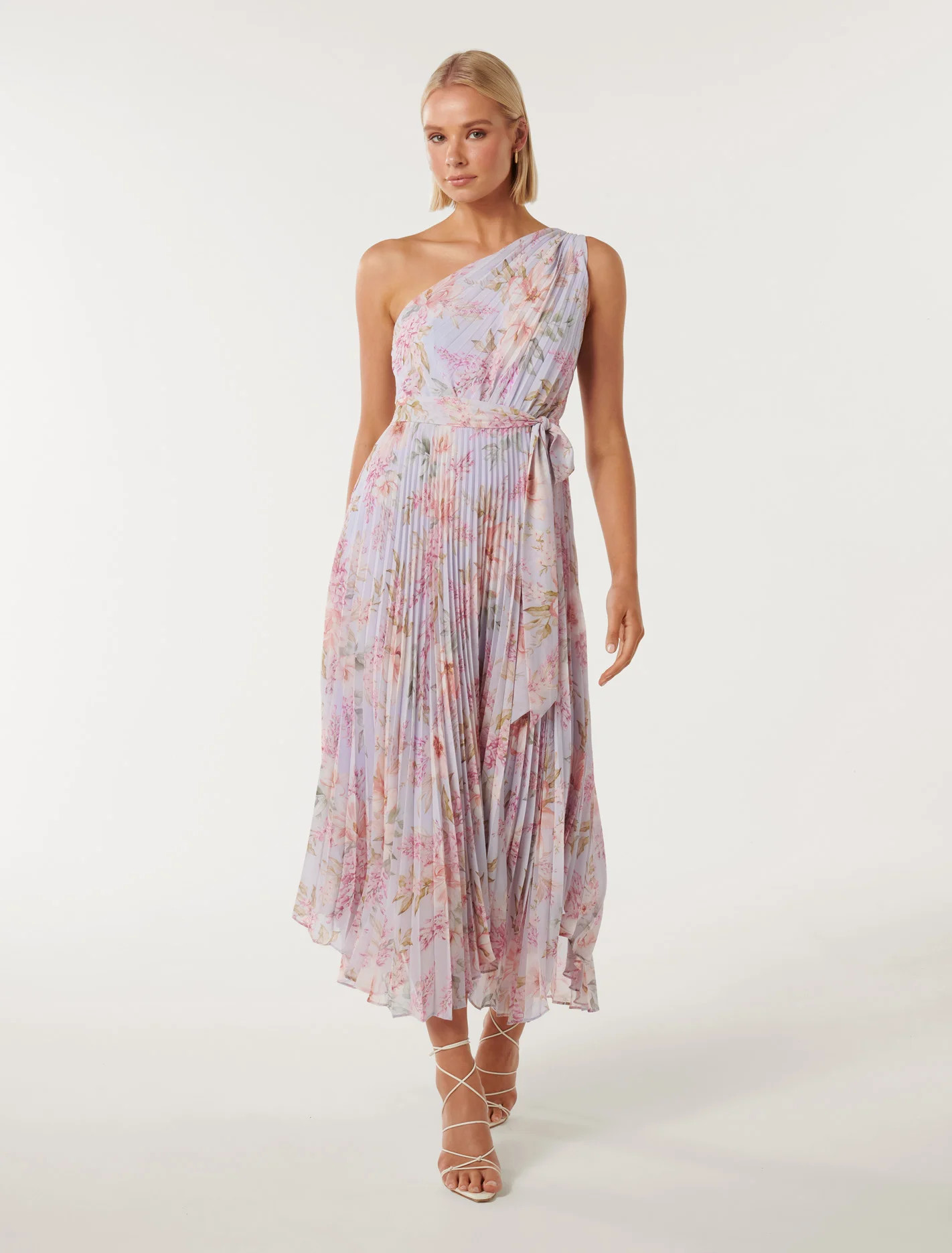Bronte Printed Pleat Midi Dress | Forever New (UK & IE)