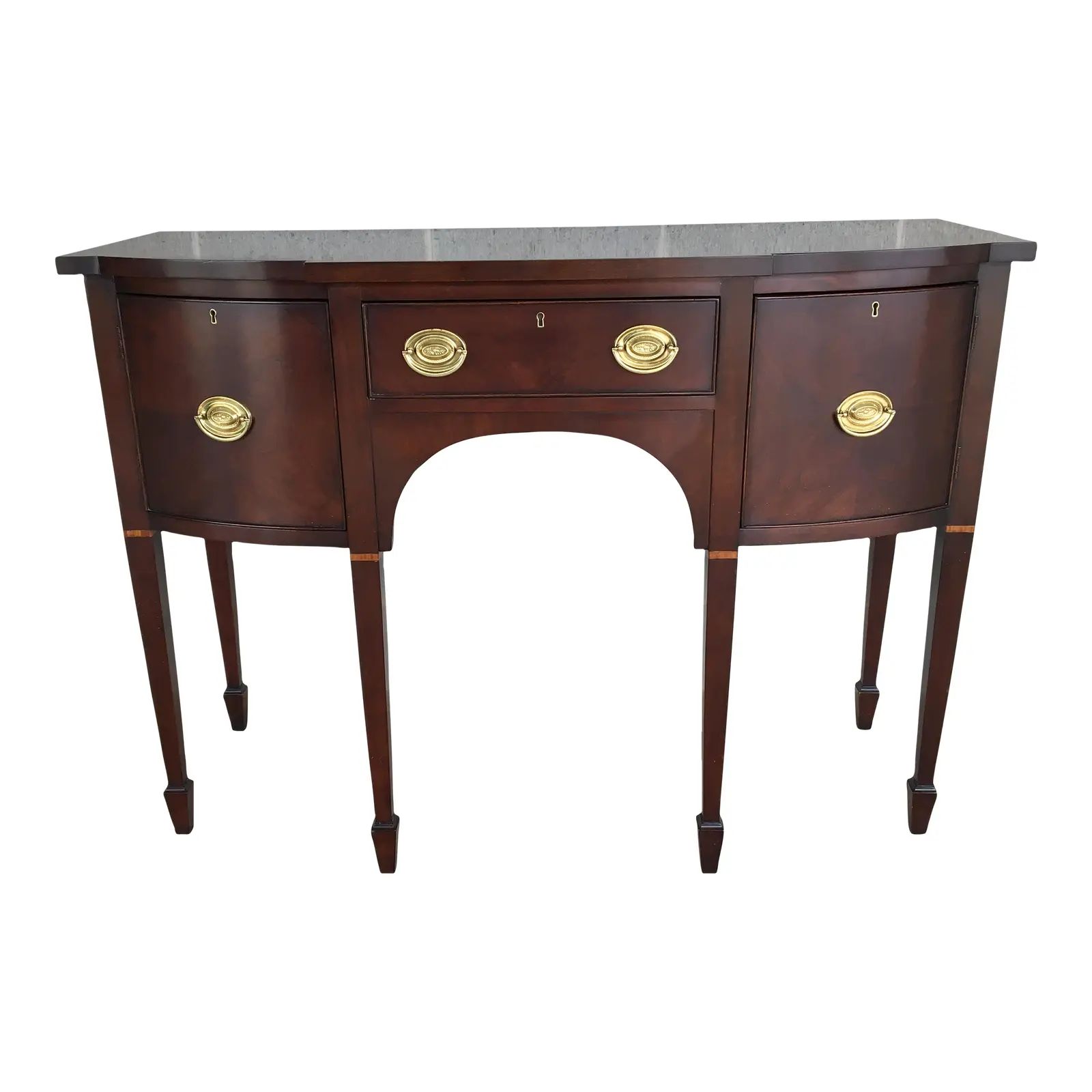 Statton Furniture Cherry Federal Style Sideboard-Buffet | Chairish