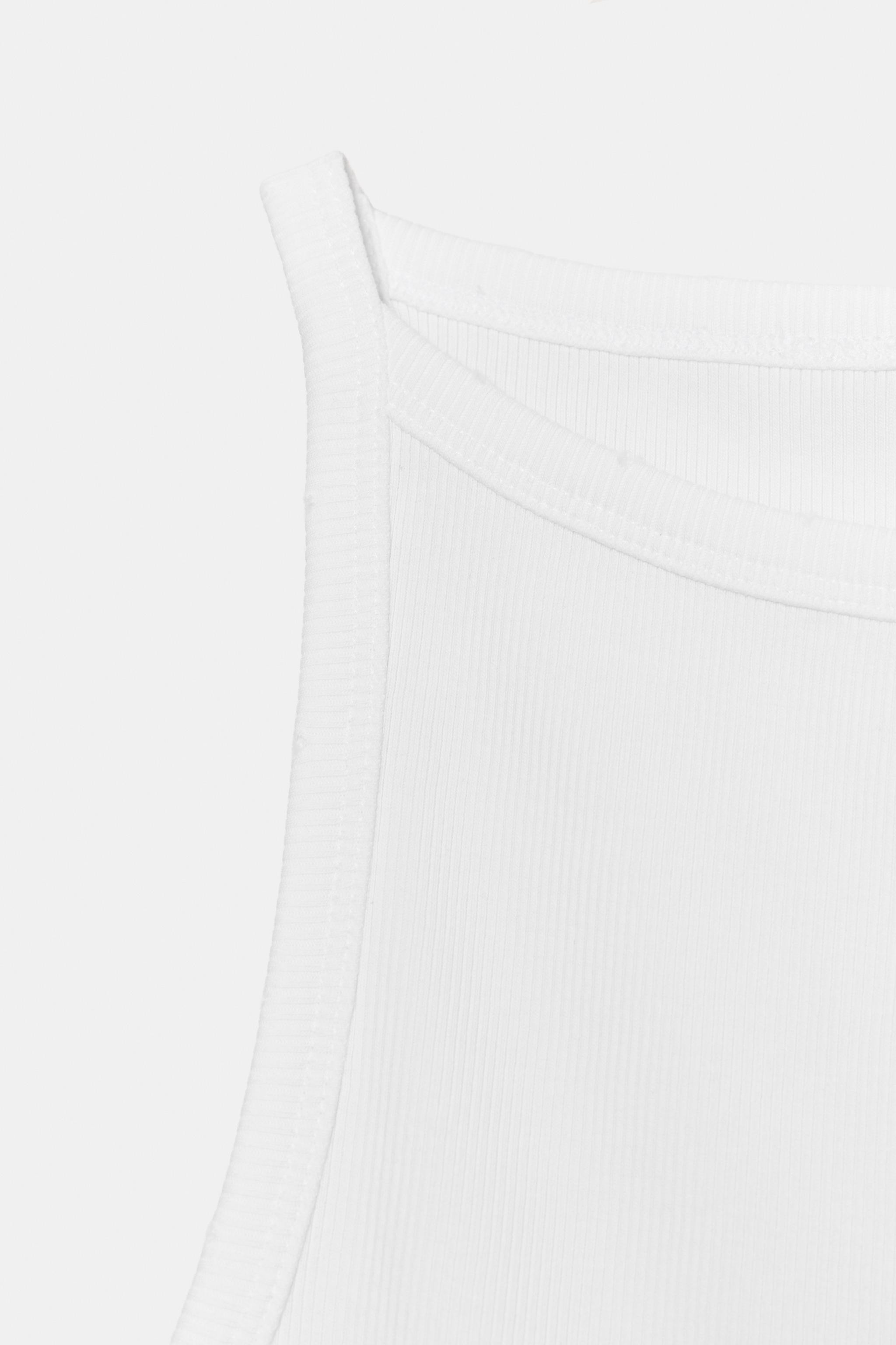 WASHED EFFECT RIB HALTER TOP | Zara US