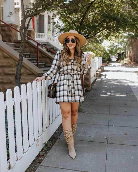Use code MISSYOU for 20% off my plaid mini dress.

Plaid dress
Pink lily
Vince camuto boots
Scrunched boots
Tan boots
Plaid shirt
Fall style
Teacher style

#LTKSale #LTKunder50 #LTKsalealert