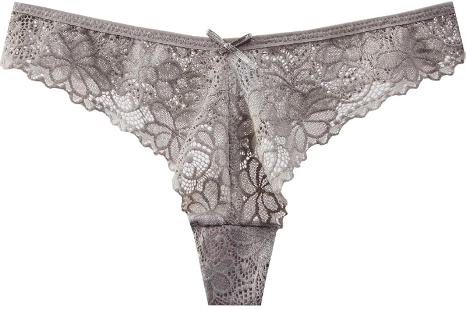 Amazon.com: Sexy Thongs for Women See-Through Lace Underwear Breathable low Rise Briefs, Gray, M-... | Amazon (US)