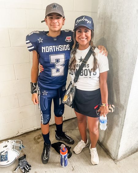 Sports mom fit! Love supporting my guy and cheering for him from the stands. Always be his number one fan! 
#sportsmom #fbmom #footballgear #momfan #momlife #cowboys 

#LTKshoecrush #LTKfamily #LTKstyletip