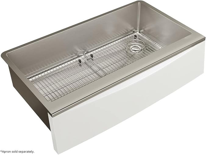 Elkay Crosstown 16 Gauge Stainless Steel 35-7/8" x 20-5/16" x 9" Single Bowl Farmhouse Sink Kit f... | Amazon (US)