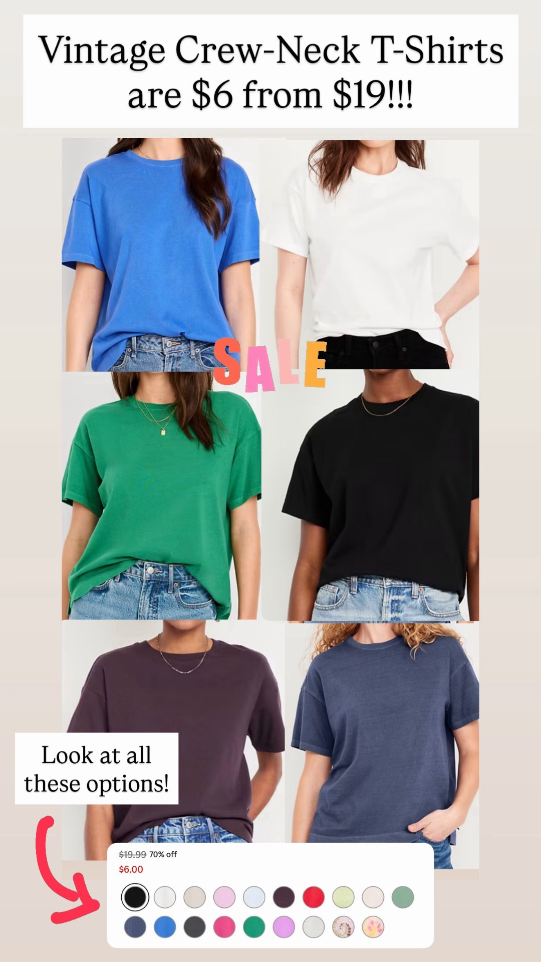 Vintage soft tees are only $6

#LTKSaleAlert