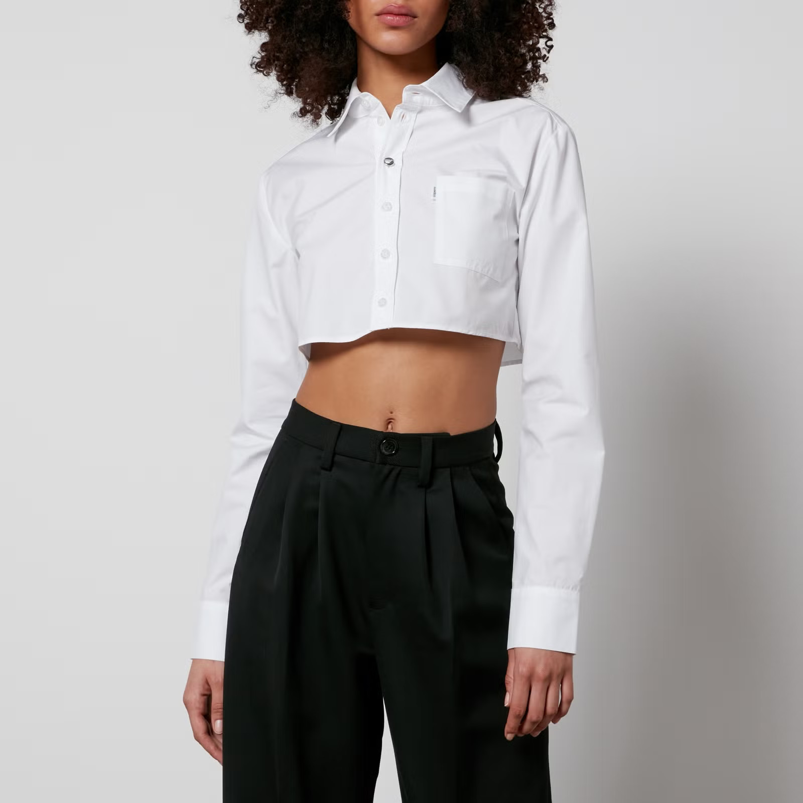 Coperni Cropped Cotton-Poplin Shirt - FR 38/UK 10 | Coggles | Coggles (Global)