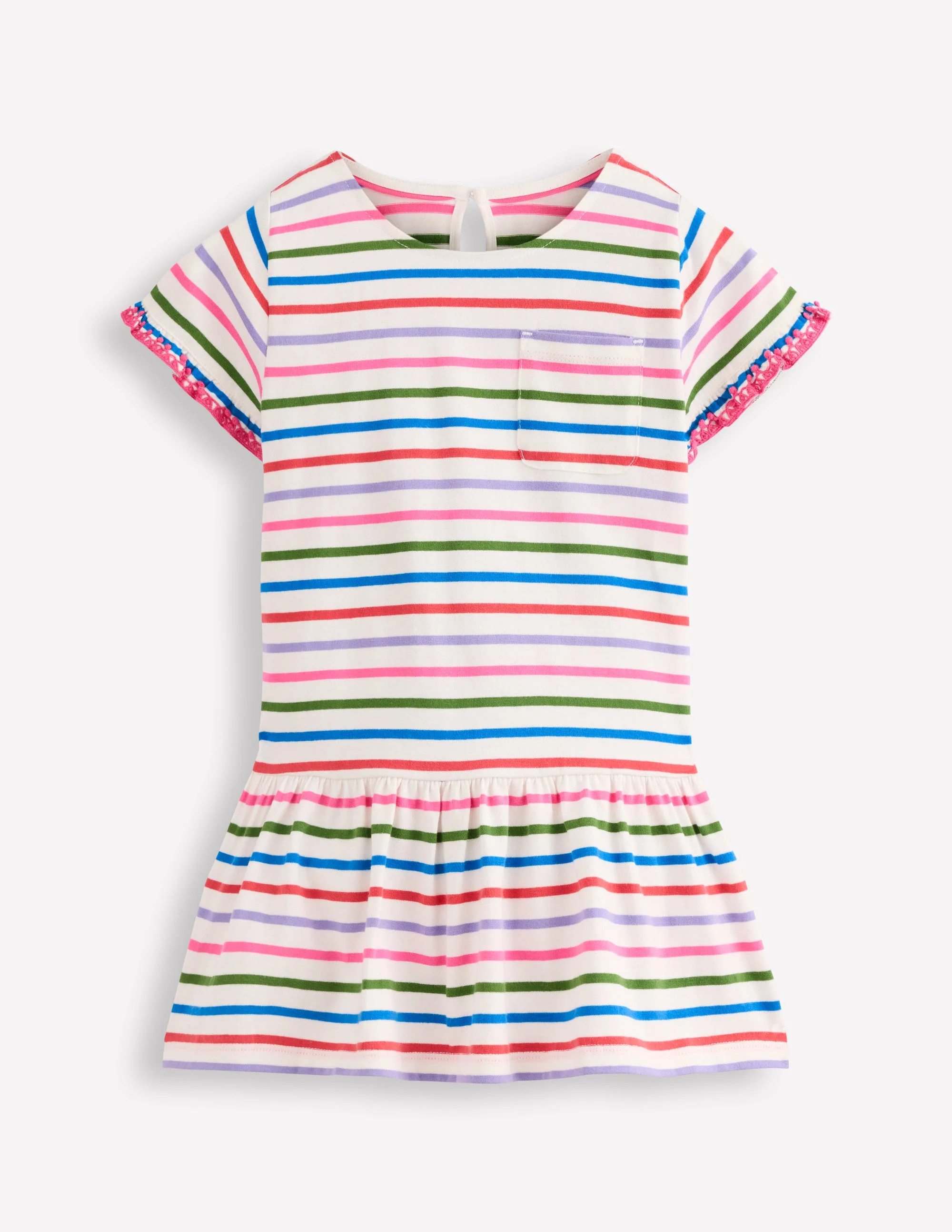 Dropped Sleeve Tunic-Multi Stripe | Boden (US)
