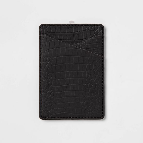 heyday™ Cell Phone Wallet Pocket - Black Croc | Target