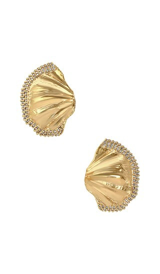 Small Love Earring in Gold | Revolve Clothing (Global)