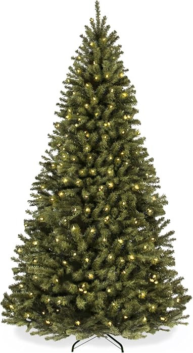 Best Choice Products 9ft Artificial Christmas Tree with LED Twinkling Lights, Pre-Lit Spruce Realistic Holiday Xmas Décor, 900 Lights, 2,028 Tips | Amazon (US)