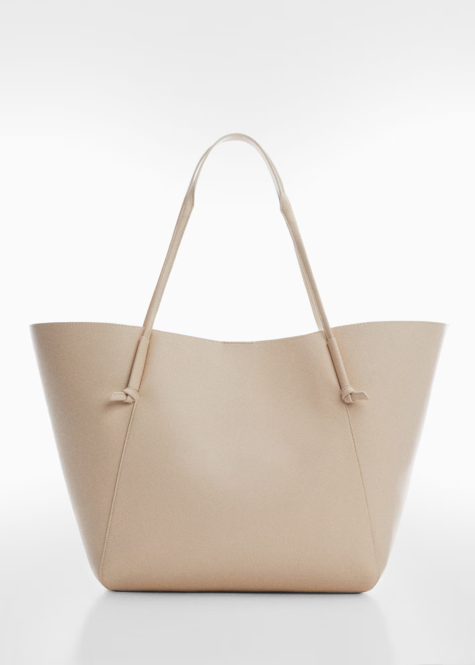 Shopper bag mit knoten-henkel -  Damen | Mango Deutschland | MANGO (DE)