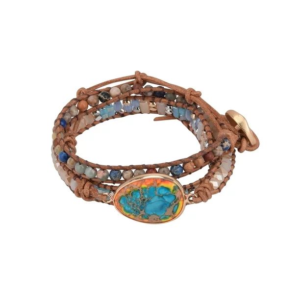 The Pioneer Woman - Women's Jewelry, Semi-Precious Stone Wrap Bracelet | Walmart (US)