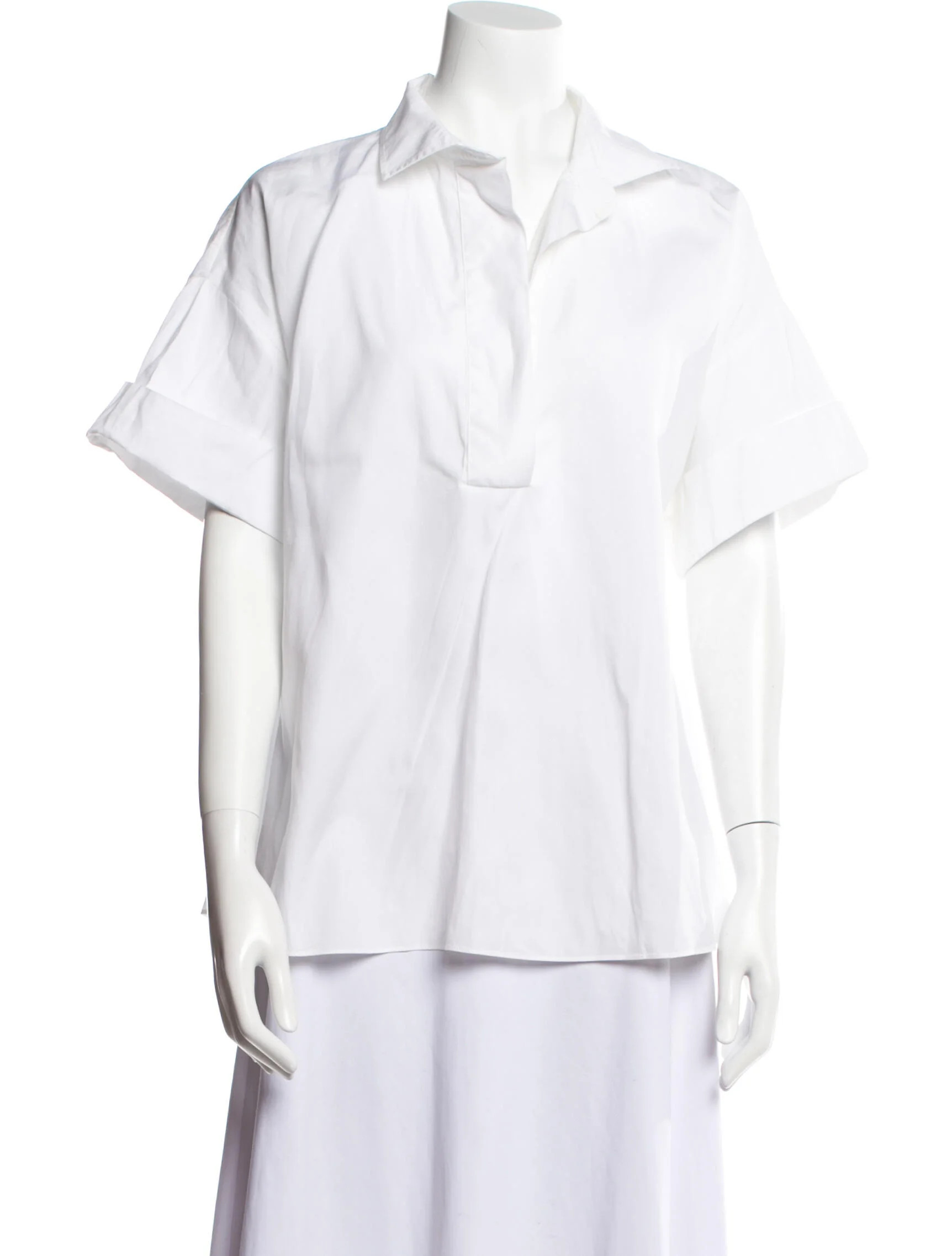 Short Sleeve Button-Up Top | The RealReal