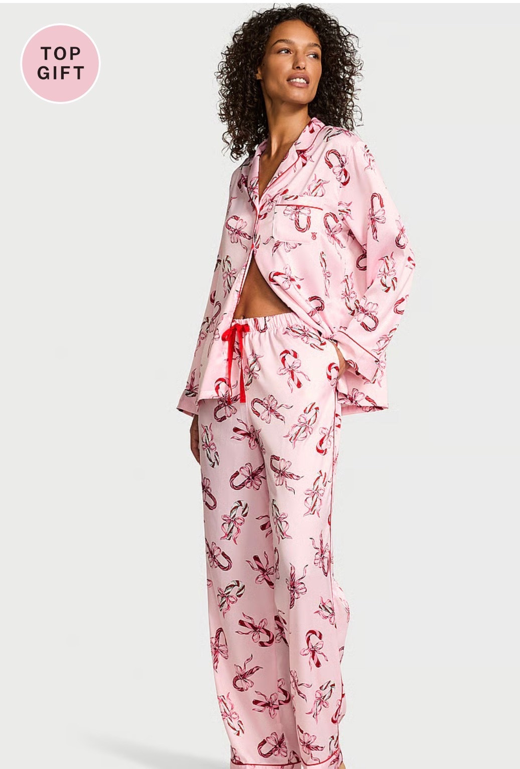 The cutest satin Christmas pajamas from VS! 🎀 #victoriassecret

#LTKSaleAlert #LTKGiftGuide #LTKHoliday