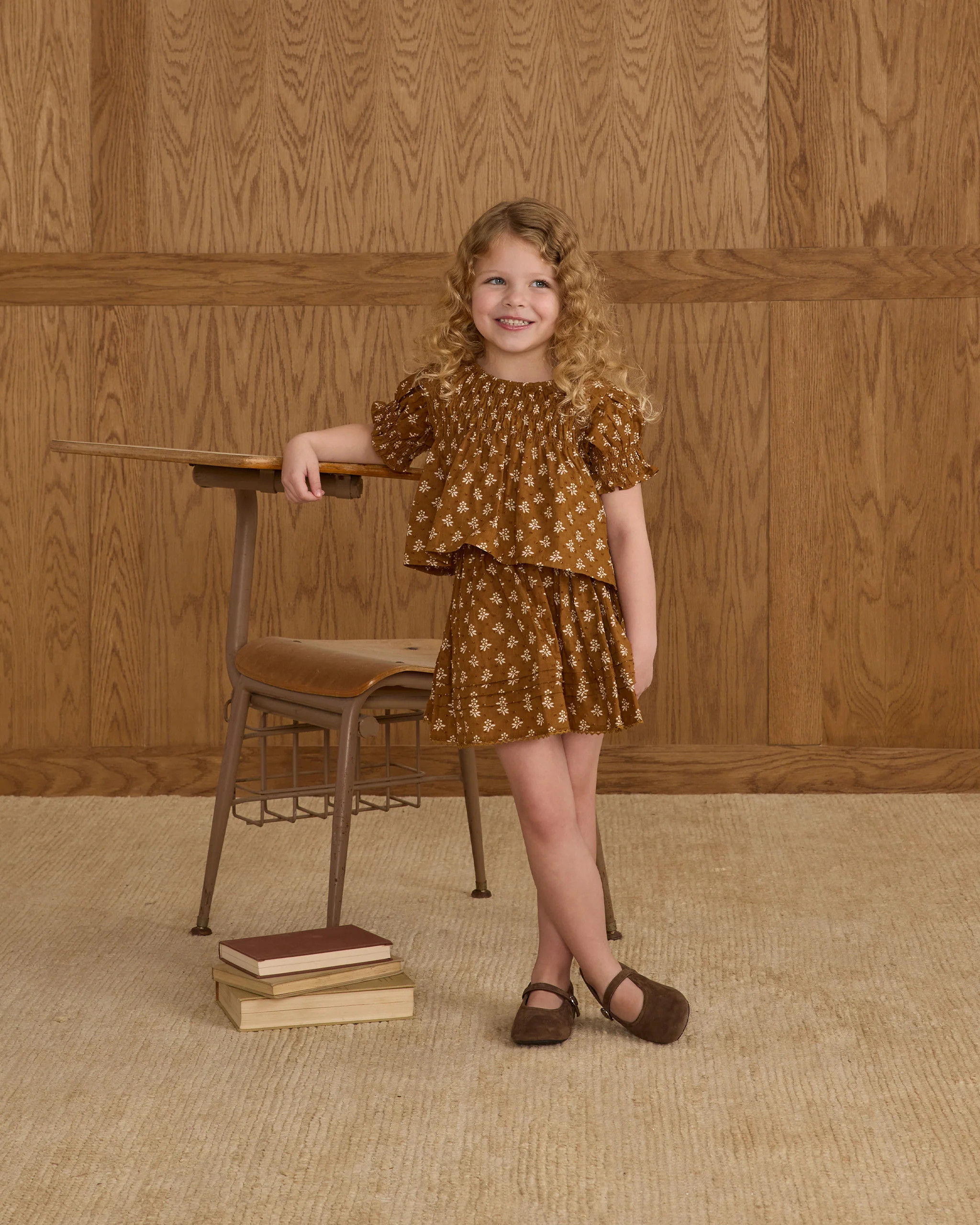 Mae Skirt || Golden Fleur | Rylee + Cru