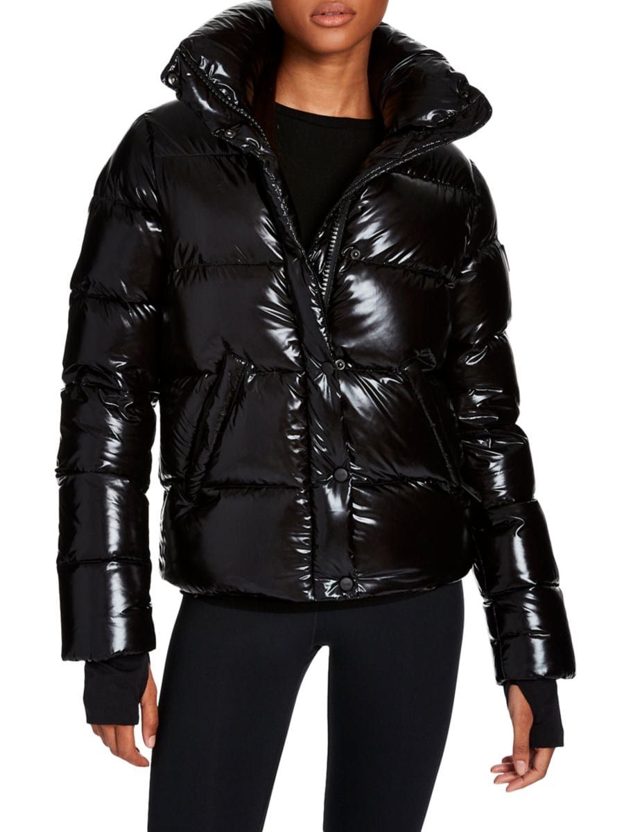 Isabel Glossy Down Puffer Jacket | Saks Fifth Avenue