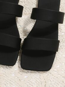 Double Strap Slide Sandals SKU: sx2205080412357128(500+ Reviews)$12.60$11.97Join for an Exclusive... | SHEIN