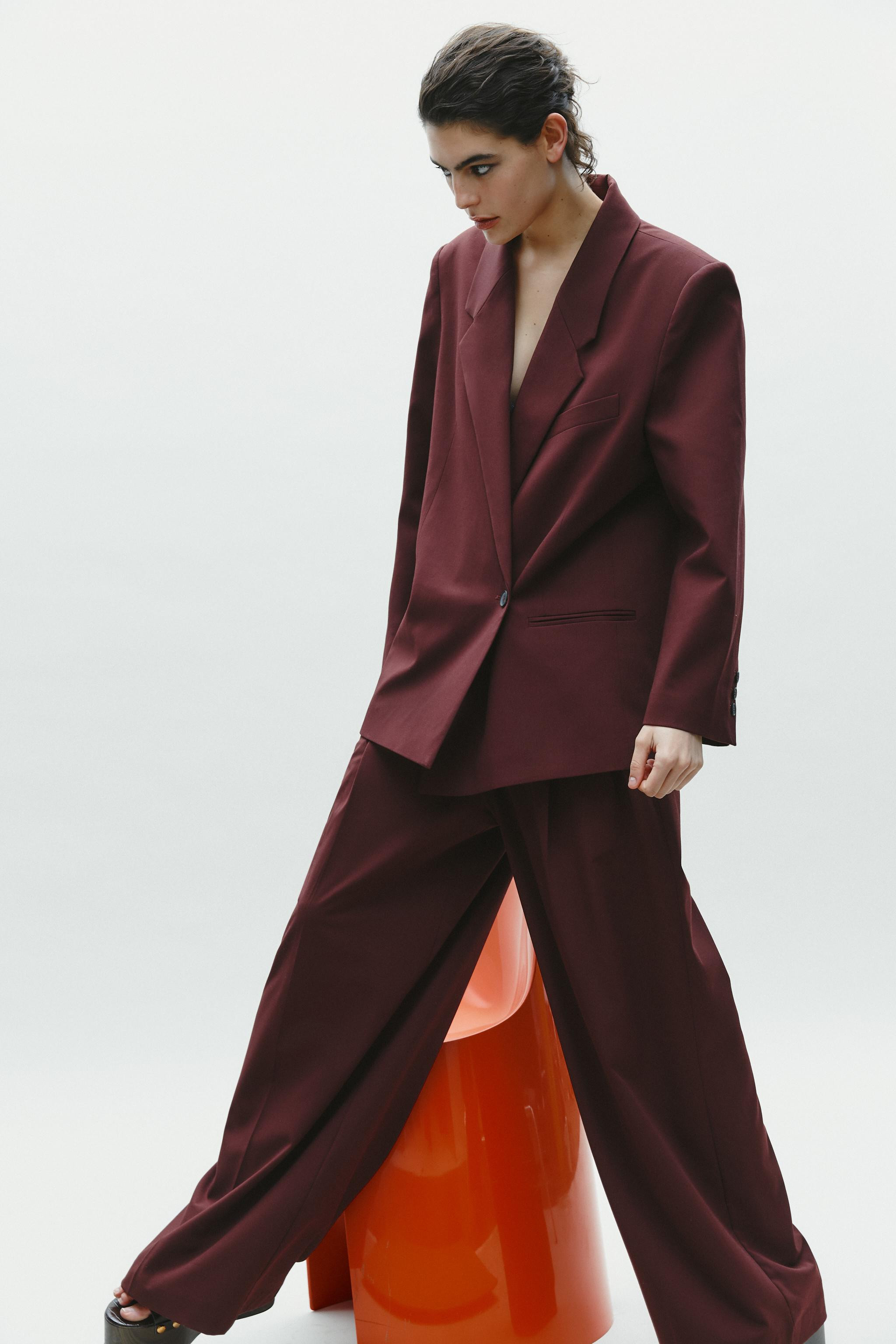 OVERSIZED DOUBLE BREASTED BLAZER | Zara US