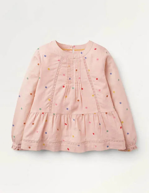 Lace Insert Woven Top | Boden (US)