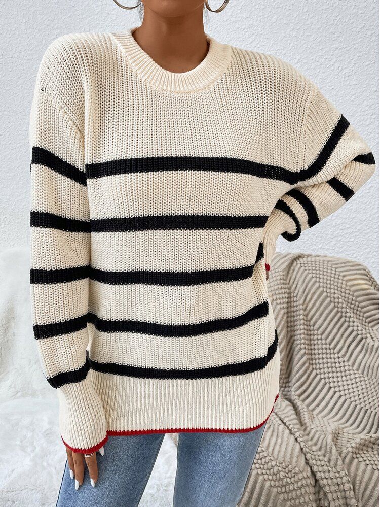 Striped Sweater - Fall Fashion | SHEIN