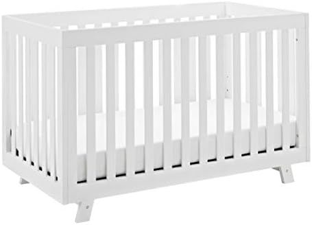 Storkcraft Beckett 3-in-1 Convertible Crib, White, Fixed Side Crib, Solid Pine and Wood Product C... | Amazon (US)