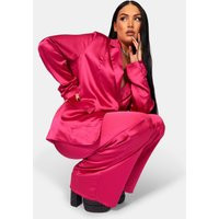 Satin Dad Blazer Pink | Public Desire (US & CA)