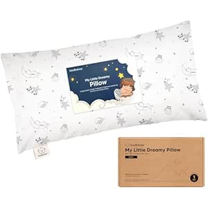 Toddler Pillow with Pillowcase - 10x18 My Little Dreamy Kids Travel Bed Pillows for Sleeping, Org... | Amazon (US)