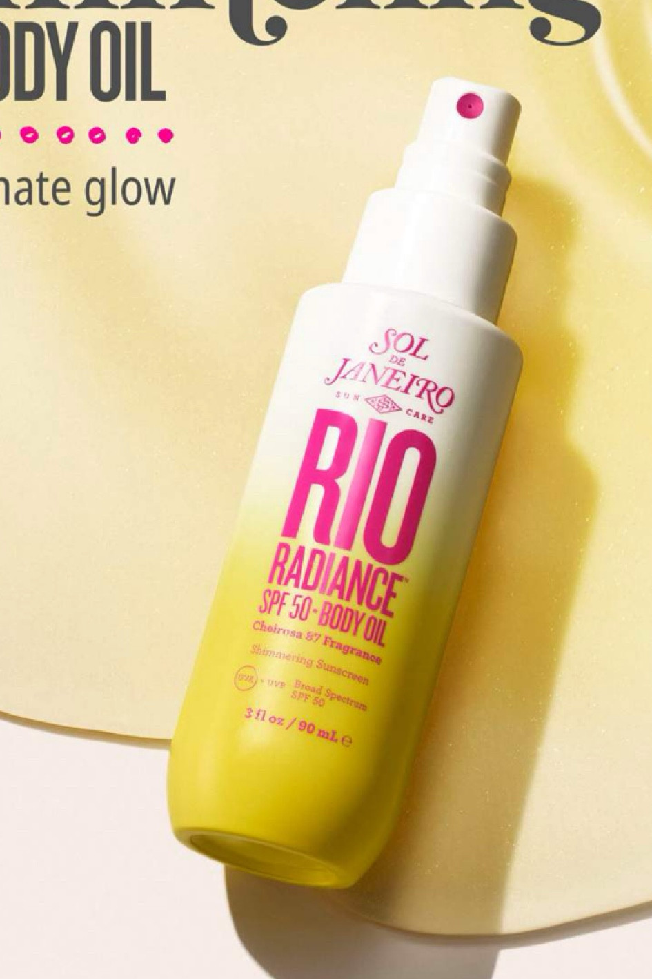 GORG body oil with SPF  