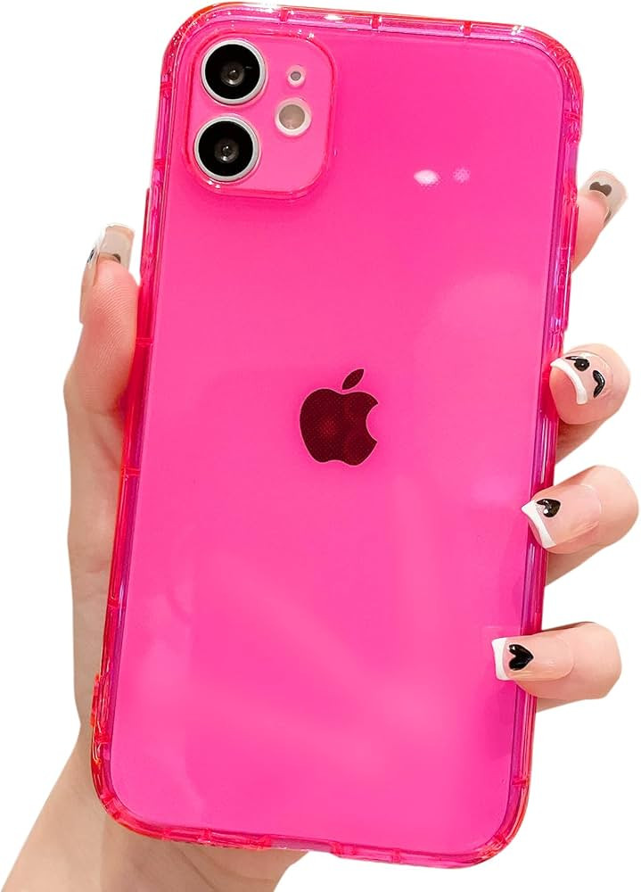 OWLSTAR Compatible with iPhone 11 Case, Cute Neon Clear Soft Phone Case for Women and Girls, Flex... | Amazon (US)