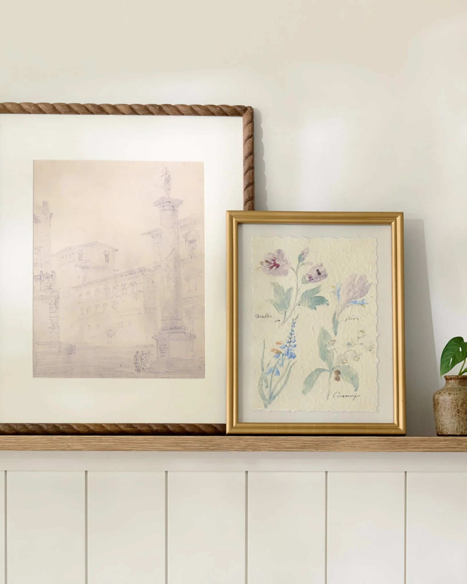 Turned Wood Wall Frame | Magnolia