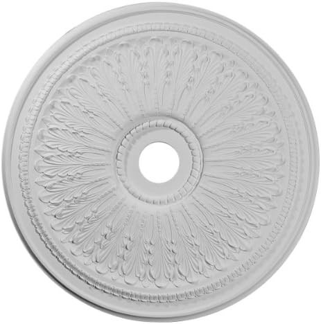Ekena Millwork CM29OA Oakleaf Ceiling Medallion, 29 1/8"OD x 3 5/8"ID x 1"P, Factory Primed | Amazon (US)