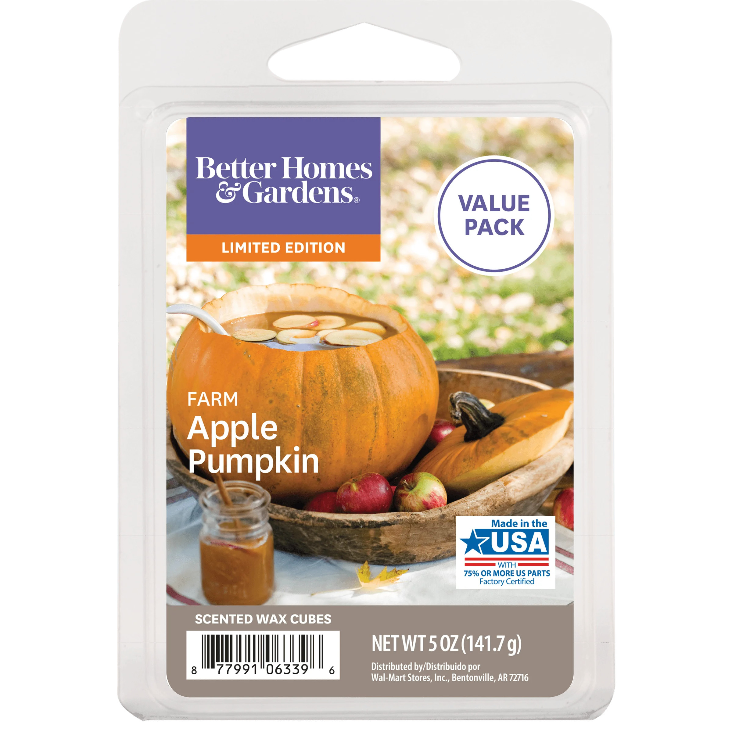Farm Apple Pumpkin Scented Wax Melts, Better Homes & Gardens, 5 oz (Value Size) | Walmart (US)