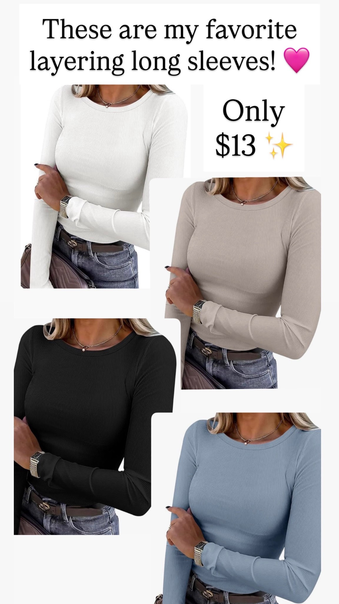 Layering tees are $13 right now 

#LTKSaleAlert