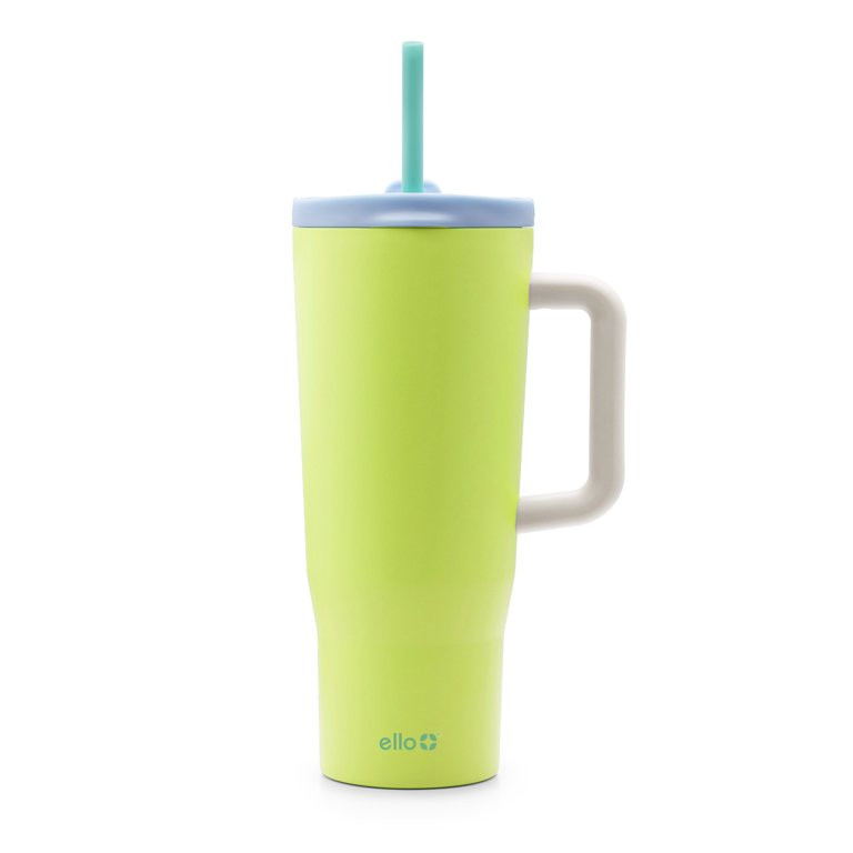 Ello Ultra Clean 40 oz Stainless Steel Tumbler with Handle, Green | Walmart (US)