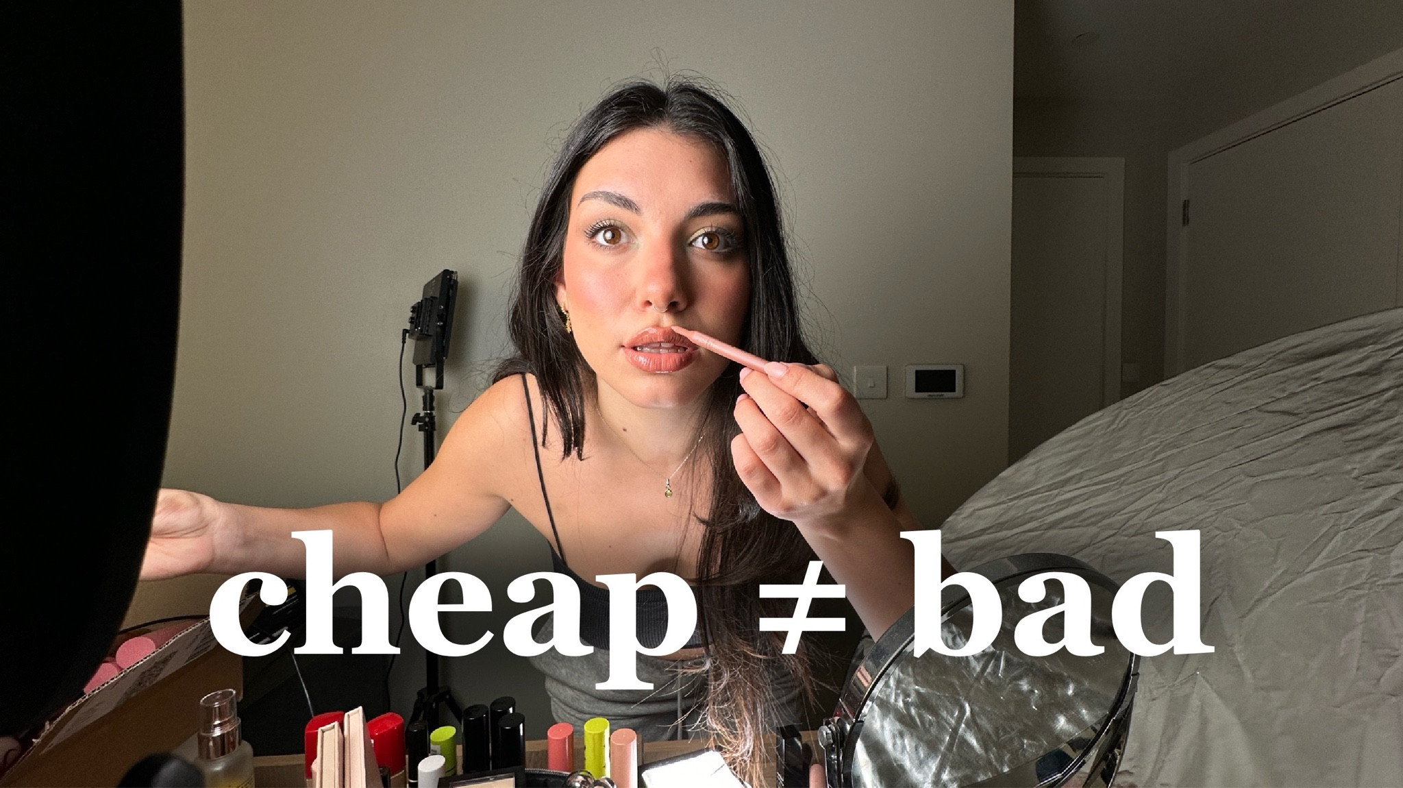 YT: full face of affordable products KIKO MILANO ELF SHEGLAM NYX