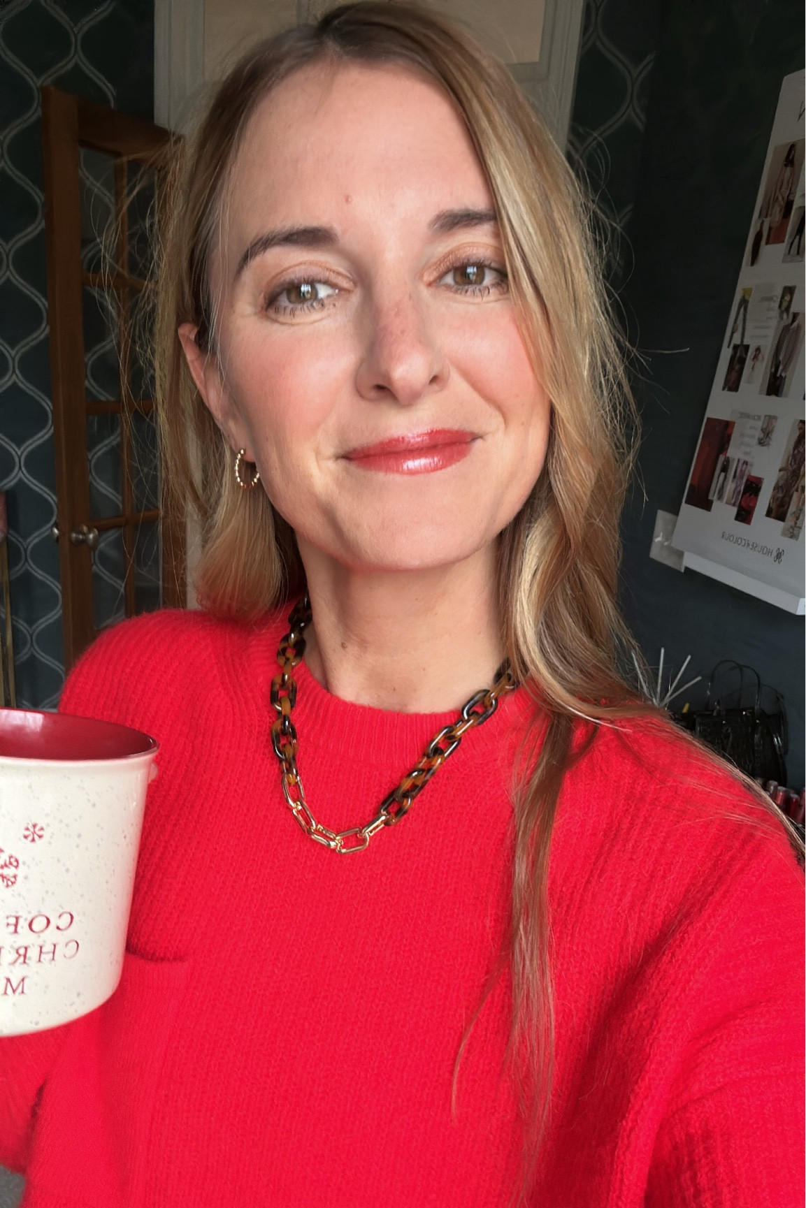 Wearing it today over my red sweater. ❤️

#LTKHoliday #LTKFindsUnder50 #LTKSeasonal