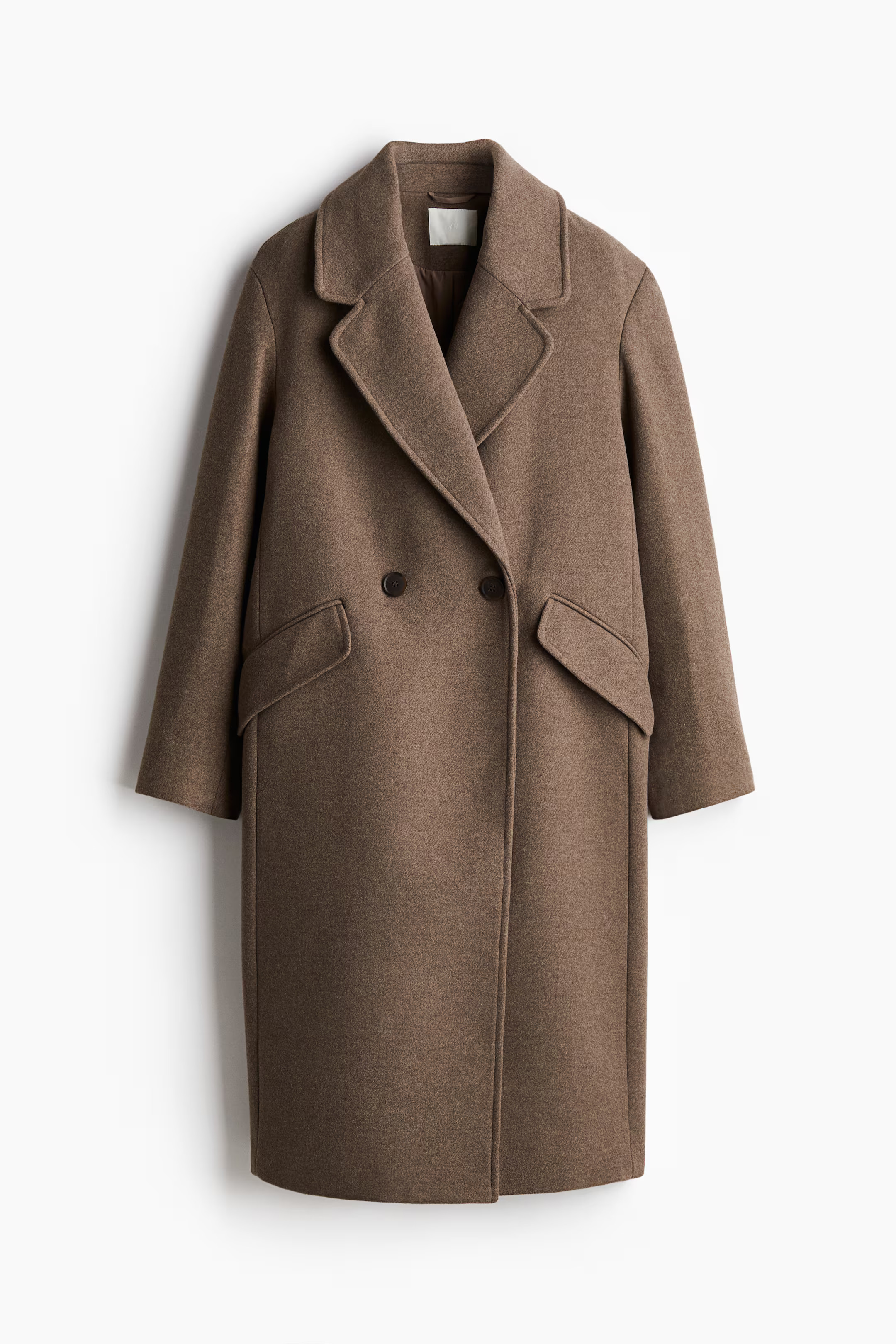 Double-breasted Coat - Dark beige - Ladies | H&M US | H&M (US + CA)