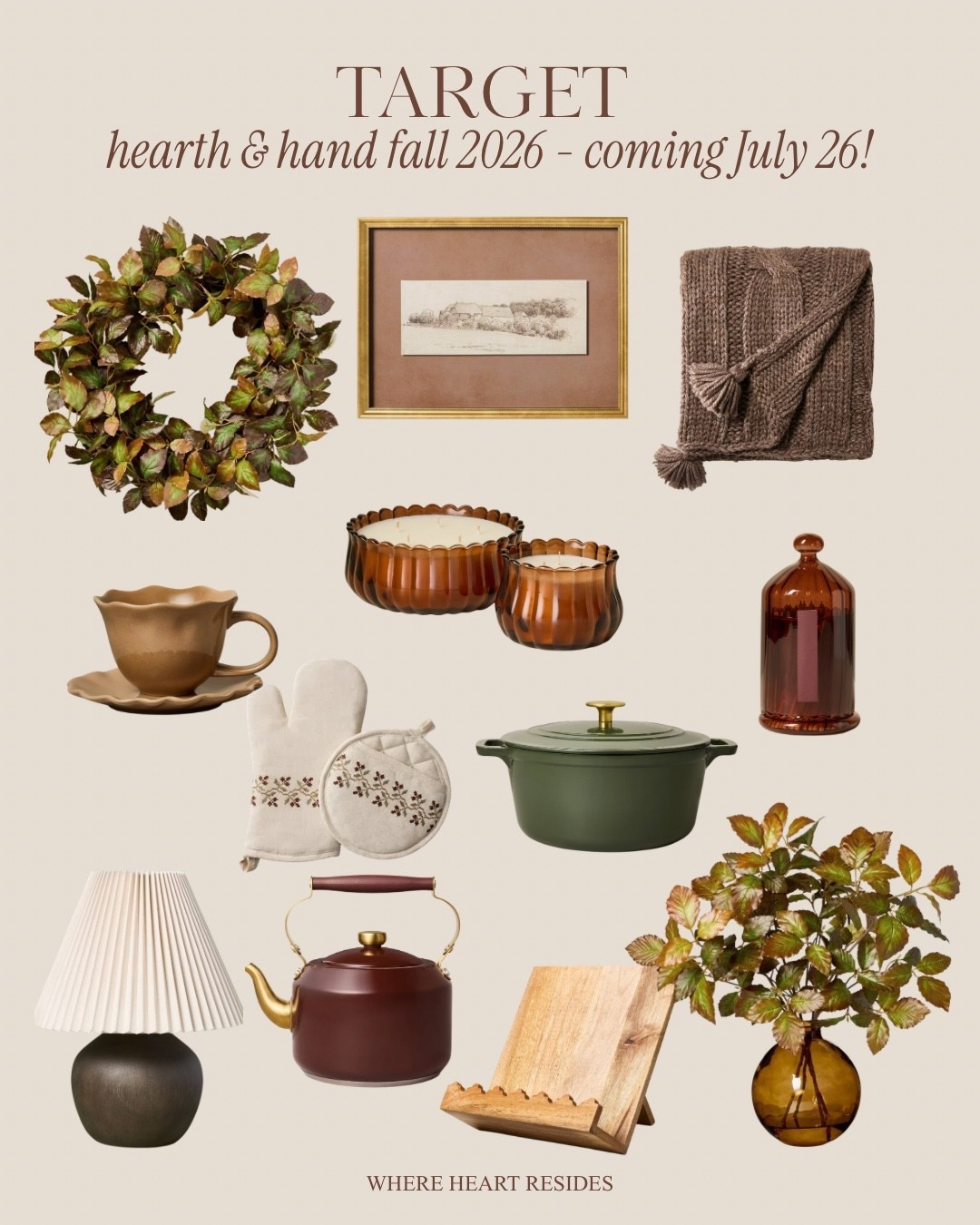 Hearth & Hand Fall
2026 - coming July 26! Preview the collection & save your favorites for easier checkout 🫶🏽🍂

#LTKSeasonal #LTKHome