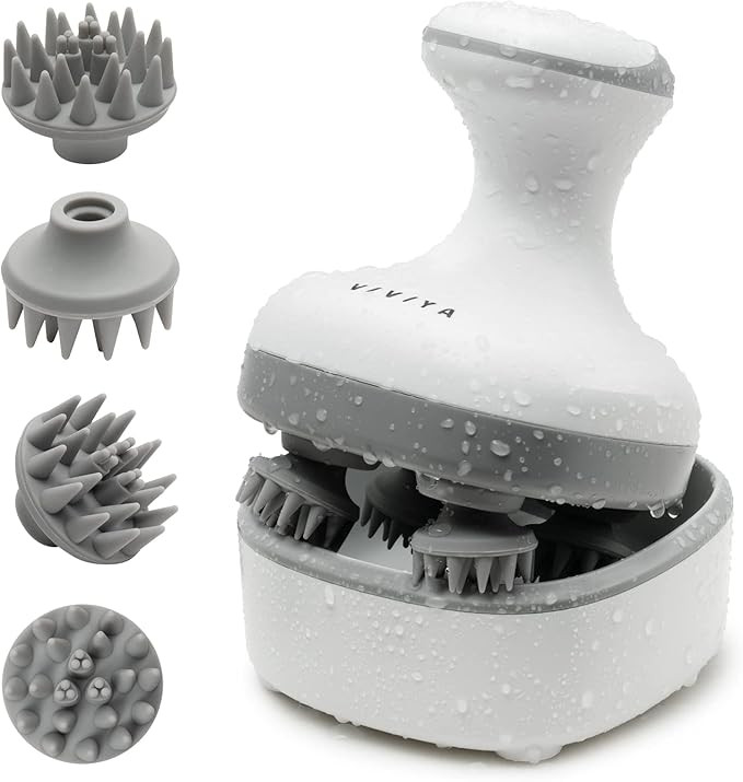 Electric Scalp Massager, Portable Rechargeable Head Massager with 8 Removable Massage Claws, Wate... | Amazon (US)