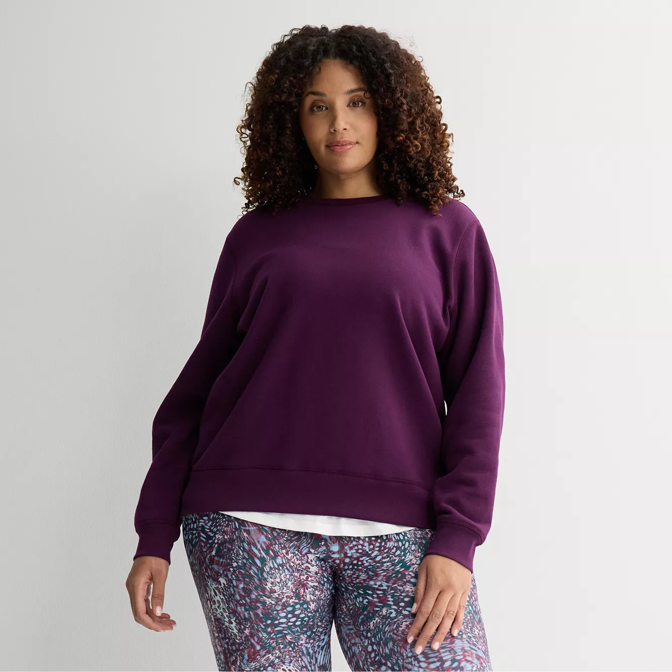 Plus Size Tek Gear® Ultrasoft Fleece Crewneck Sweatshirt | Kohl's