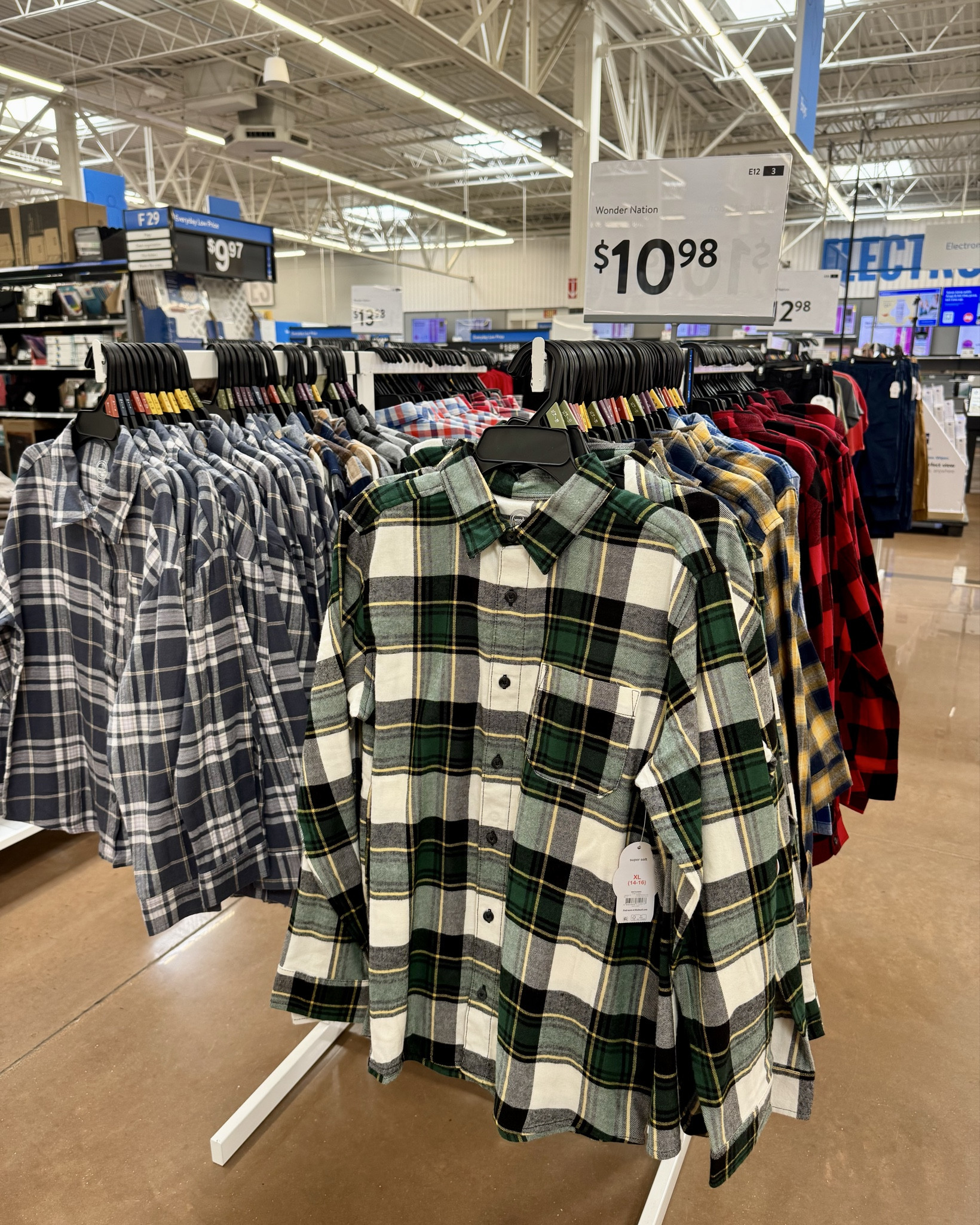 Oh my goodness, friends! I ran into Walmart this morning to grab a couple things for the house, and I saw these cute BOYS FLANNELS for less than $11! I am obsessed! They come in lots of patterns/colors/sizes! They are so soft and great for the price! #walmartwondernation #walmartboysclothes #walmartboysflannels #walmartfinds #affordableboysclothes #boysfallfashion